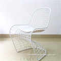 Hot Sale S Wire Chair with Cushion